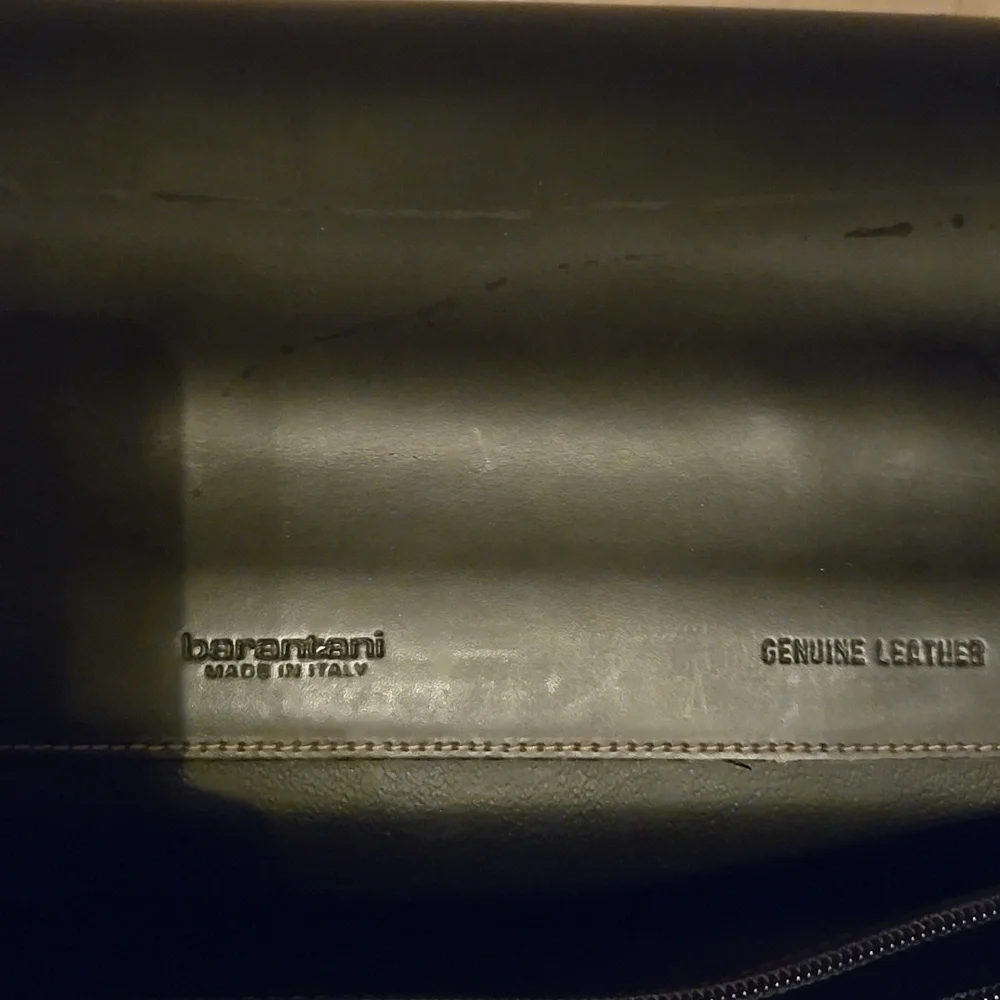 Barantani Briefcase Leather Rehab Black